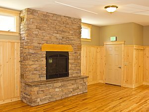 Fireplace area - Stevens-Connor lodge